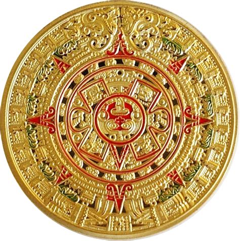 Aztec Gold Calendar Coin